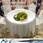 Porcelain Plate Manufacturer - Novelty Irregular White Modern Nordic Tablecloth Design for Wedding Restaurant Christmas