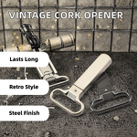 Cork Screw Manufacturer - Personalized Vintage Stainless Steel Two Prong Durable Wine Bottle Opener Corkscrew