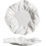 Porcelain Dinner Plate Manufacturer - Irregular Ceramic Wedding Tableware Pasta Fat Reducing Desserts Wrinkle Swing for Restaurant
