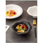 Porcelain Soup Plate Manufacturer - Fancy European Unique Deep Dessert White Ceramic Salad Bowl for Restaurant