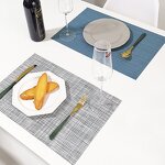 Placemat Manufacturer - European Style PVC Table Mats Set for Restaurant Hotel Plastic Woven