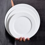 Porcelain Plate Manufacturer - Custom Logo Printed White 8 Inch Eco-Friendly for Party Home Restaurants Hotels