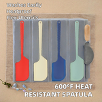 Silicone Spatula Manufacturer - Large 600°F Heat Resistant Nonstick Flexible for Baking Scraping Mixing Cookware