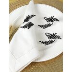 Napkin Ring Manufacturer - Home Decor Golden Leaf for Hotel Party Family Table Dinner Alloy Holder