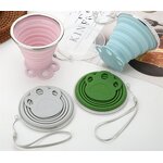 Silicone Folding Cup Manufacturer - Portable Outdoor Sports Collapsible Camping Foldable Water with Lids