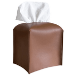 Tissue Box Cover Manufacturer - Modern Square PU Leather Holder Decorative Organizer for Tabletop Home Living Room Car Office