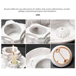 Ceramic Incense Holder Manufacturer - Sage Burner Tray for Palo Santo White Sage Holy Wood for Meditation Room