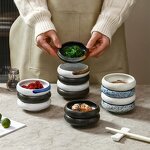 Ceramic Snack Dish Manufacturer - Vintage Japanese Retro Eco-Friendly Taste Serving Bowl for Party Seasoning