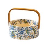 Ceramic Fruit Plate Manufacturer - High-End Retro Iris Valuable Tableware for Home Living Room Snack Basket Storage