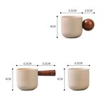 Clay Espresso Cup Manufacturer - Handmade Japanese Style Unique Handle Home Party Personalized Stoneware