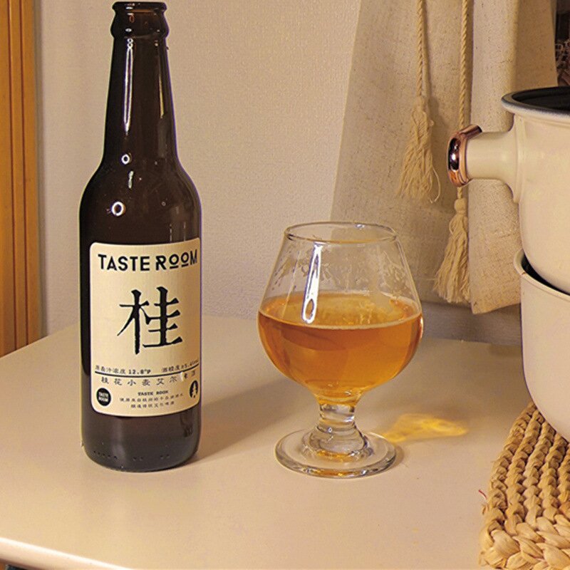 Drinking Glass Manufacturer - Custom Personalized Juice Wine Clear Unique Tulip Beer for Bar Party