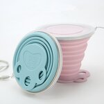Silicone Folding Cup Manufacturer - Portable Outdoor Sports Collapsible Camping Foldable Water with Lids