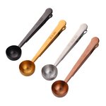 Metal Coffee Scoop Manufacturer - Customized Food Grade Stainless Steel Measuring with Bag Clip for Home