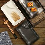 Ceramic Divided Plate Manufacturer - Eco-Friendly for Soy Sauce Snack Dumpling Sushi Korean BBQ Dim Sum Japanese Style