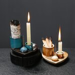 Ceramic Sage Holder Manufacturer - Heart Shape Smudging Tray for Palo Santo White Sage Holy Wood Incense