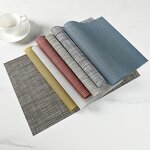 Placemat Manufacturer - European Style PVC Table Mats Set for Restaurant Hotel Plastic Woven