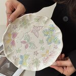 Ceramic Dinnerware Set Manufacturer - Vintage Butterfly Lace Embossed Porcelain Plate Cup Saucer