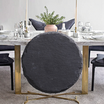 Slate Steak Plate Manufacturer - Customize Logo Natural Black Stone Sushi Sashimi Serving Party Pizza