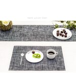 Placemat Manufacturer - European Style PVC Table Mats Set for Restaurant Hotel Plastic Woven