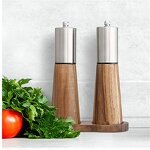 Pepper Grinder Manufacturer - Handheld Wooden with Ceramic Core New Seasoning Bottle for BBQ Cooking Home Decor