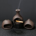 Ceramic Aromatherapy Stove Manufacturer - Peruvian Sacred Wood Palo Santo Holder Sage Burning Tray for Home Decorations