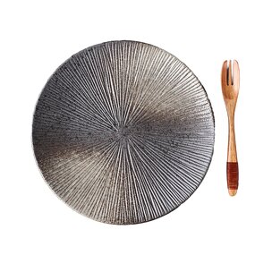 Porcelain Serving Platter Manufacturer - Contemporary Style Eco-Friendly Matte Steak Black for Restaurant