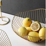 Metal Fruit Bowl Manufacturer - Household Artist Decor Irregular Novelty Gold Black Dry Fruit Dish Candy Container