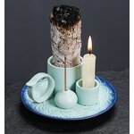 Ceramic Incense Burner Manufacturer - White Sage Sticks Holder Palo Santo Holy Wood for Home Decorations