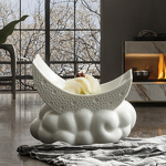 Ceramic Serving Tray Manufacturer - Unique Moon for Pasta Fruit Salad Sushi Snacks Sweet Dessert Dinner Plates Restaurant Party