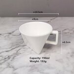 Ceramic Coffee Mug Manufacturer - Modern White Unique Porcelain for Home Restaurant Cafe