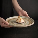 Stoneware Dinner Plate Manufacturer - Vintage Matte Steak Kitchen Ceramic Crockery Dessert Serving for Restaurant