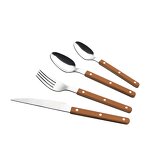 Stainless Steel Flatware Set Manufacturer - Luxury Willow Nail Clip Handle Mirror Knife Spoon for Restaurants