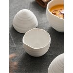 Ceramic Soup Bowl Manufacturer - Irregular Egg Sweet Dessert Porcelain Pudding Jar Egg Stew Baked for Buffet Restaurant
