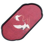 Tea Serving Tray Manufacturer - Vintage-Style Chinese ABSORBENT Dry Tea & Coffee Accessories Waterproof Kung Fu Set with Mat