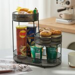 Iron Art Fruit Tray Manufacturer - Nordic-Style Creative Multi-Tier Storage Basket for Snacks Candy Confectionery