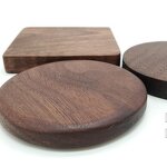 Wooden Coaster Manufacturer - Wholesale Custom Engraved Rustic Round Square Walnut for Drinks