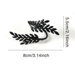 Napkin Ring Manufacturer - Home Decor Golden Leaf for Hotel Party Family Table Dinner Alloy Holder