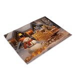 Table Mat Manufacturer - Merry Christmas Red Gold Snowman Cardinals Xmas Trees for Dining Table Holiday