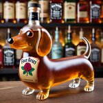 Wine Decanter Manufacturer - High Borosilicate Dachshund Design Glass for Households Party Decor