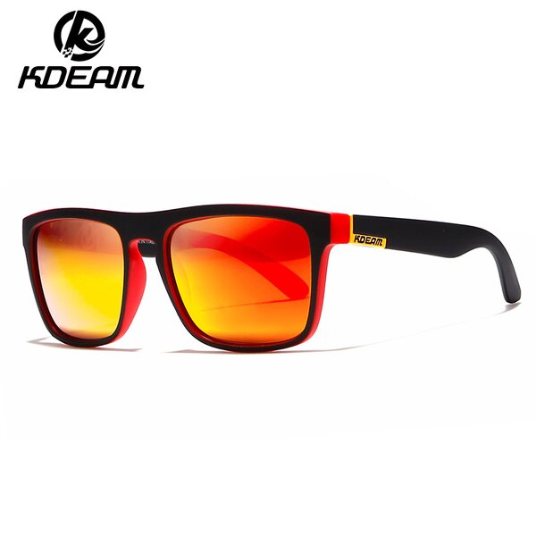 Sunglasses Manufacturer - Brand Classic Square Polarized for Men Fashion Retro Yellow Lens Driving Male UV400