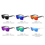 Sunglasses Manufacturer - High Quality CE UV400 Sports Polarized Trendy Flat Top One Piece Mirror Driving Square