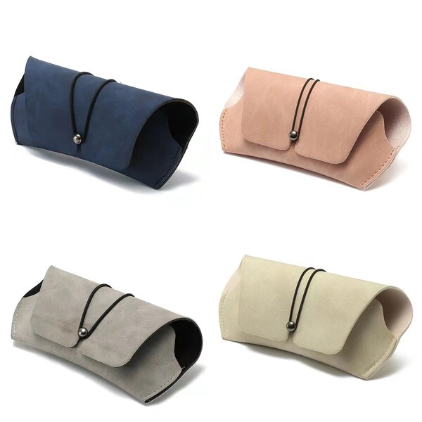 Glasses Case Manufacturer - Leather Sunglasses Case Custom Logo Package Pu Glasses Box Sunglasses Storage