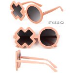 Sunglasses Manufacturer - New Cute Baby Comfortable Dazzling Round Frame Flower Petal Spring Legs Sunflower