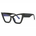 Glasses Manufacturer - Vintage Fashion Big Frame Eyewear for Women Modern Tortoiseshell Optical Designer Cat Eye Blue Light Blocking