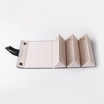 Glasses Case Manufacturer - 3 Pairs of Glasses Storage Boxes Portable Glasses Case Hanging Bags PU Folding Eyewear Boxes Custom Logo