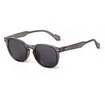 Sunglasses Manufacturer - Vintage Retro UV400 Black Polarized Rivet Round Leopard for Men