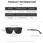 Sunglasses Manufacturer - Brand Fashion Flat Top One Piece Sports for Men Classic CAT.3 Cycling Polarized Male