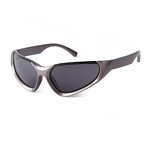 Sunglasses Manufacturer - Fashion Future Silver Y2k Outdoor Sports Wrap Around Customizable Cat Eye for Men Women