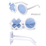 Sunglasses Manufacturer - New Cute Baby Comfortable Dazzling Round Frame Flower Petal Spring Legs Sunflower