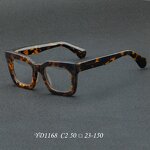 Glasses Manufacturer - Square Frame Acetate Optical Blue Light Blocking Custom Eyewear Leopard Eyeglasses for Women